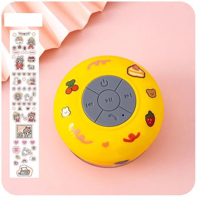 Small waterproof Bluetooth speaker with suction cup in various colours