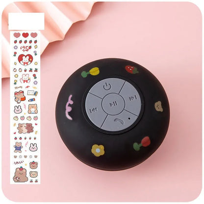 Small waterproof Bluetooth speaker with suction cup in various colours
