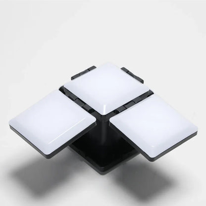 Versatile square LED night light with adjustable brightness and flip-out design for customizable lighting in any room
