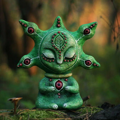Handcrafted fantasy creature resin ornament for garden decoration