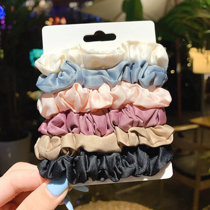 20-piece children's hairpin set with small intestine hair rings and large intestine head ropes in autumn colours