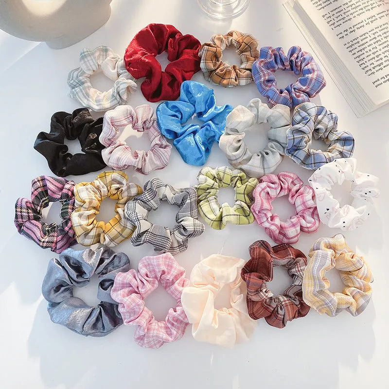 20-piece children's hairpin set with small intestine hair rings and large intestine head ropes in autumn colours