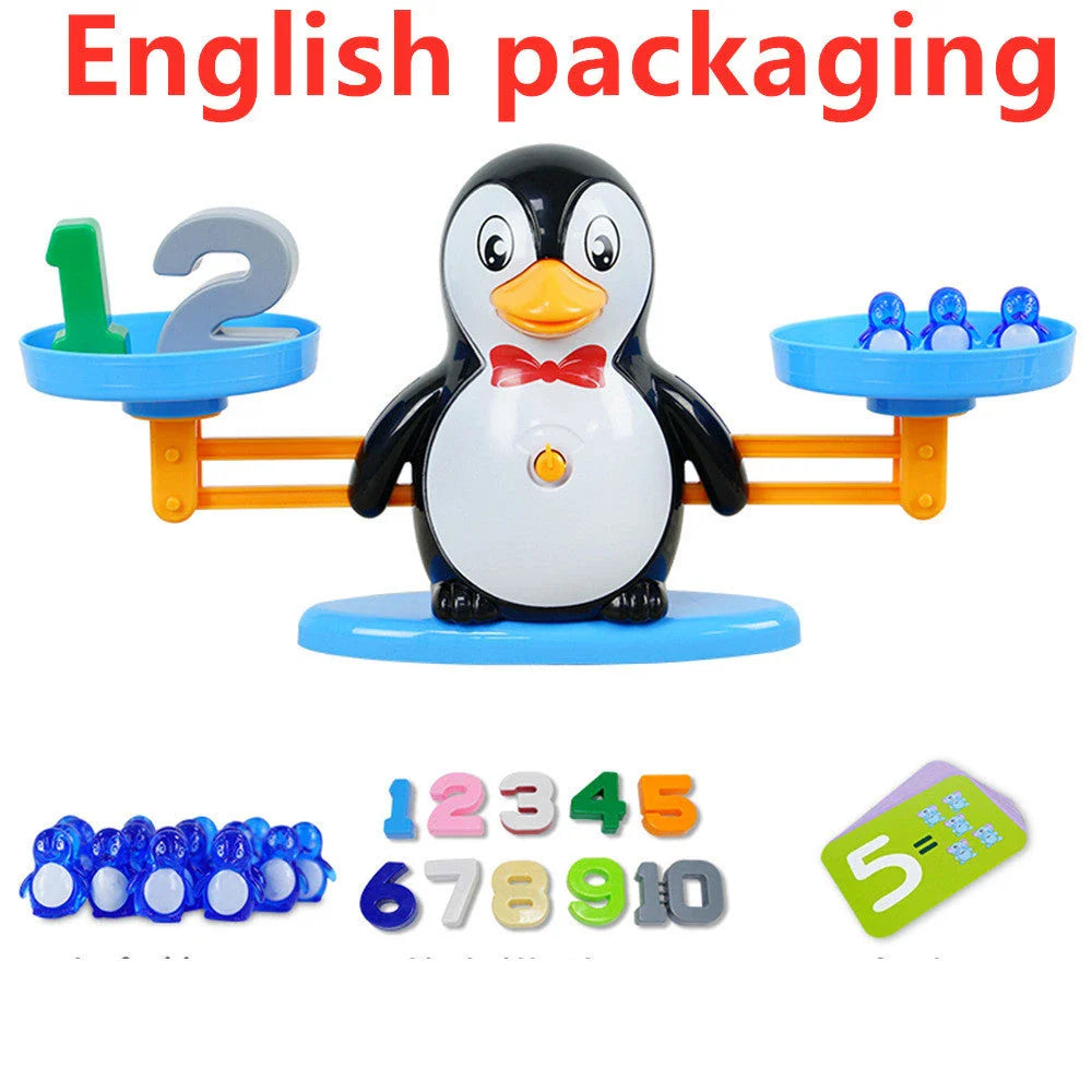 Engaging Educational Balance Toy with colorful animal shapes and digital display for early math learning