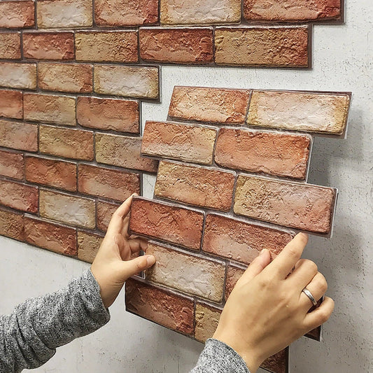 Brick wallpaper self-adhesive sticker for kitchen and bathroom walls, moisture-proof and oil-proof