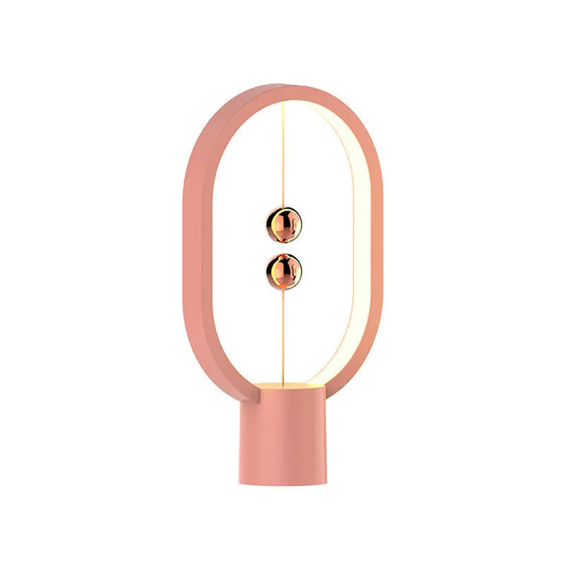 Mini smart magnetic switch USB LED table lamp with floating switch, plastic shade, 55x140x250mm