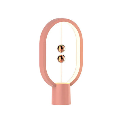 Mini smart magnetic switch USB LED table lamp with floating switch, plastic shade, 55x140x250mm