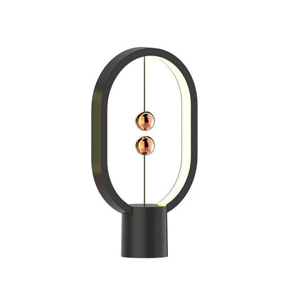 Mini smart magnetic switch USB LED table lamp with floating switch, plastic shade, 55x140x250mm