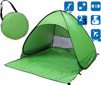 Quick setup outdoor camping tent in various colors with sunscreen protection