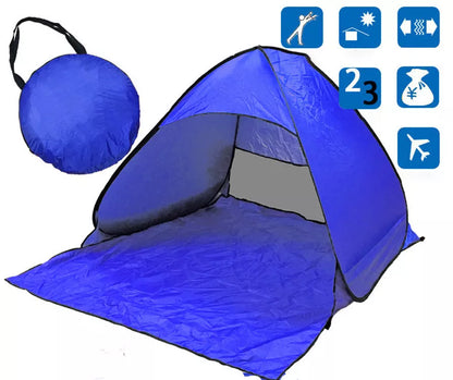 Quick setup outdoor camping tent in various colors with sunscreen protection