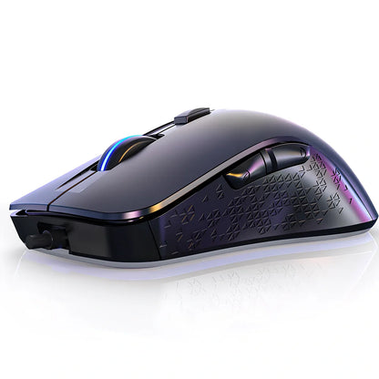 G402 RGB mechanical gaming mouse in matte black with 121mm length, 7 keys, and adjustable 4000 DPI sensor