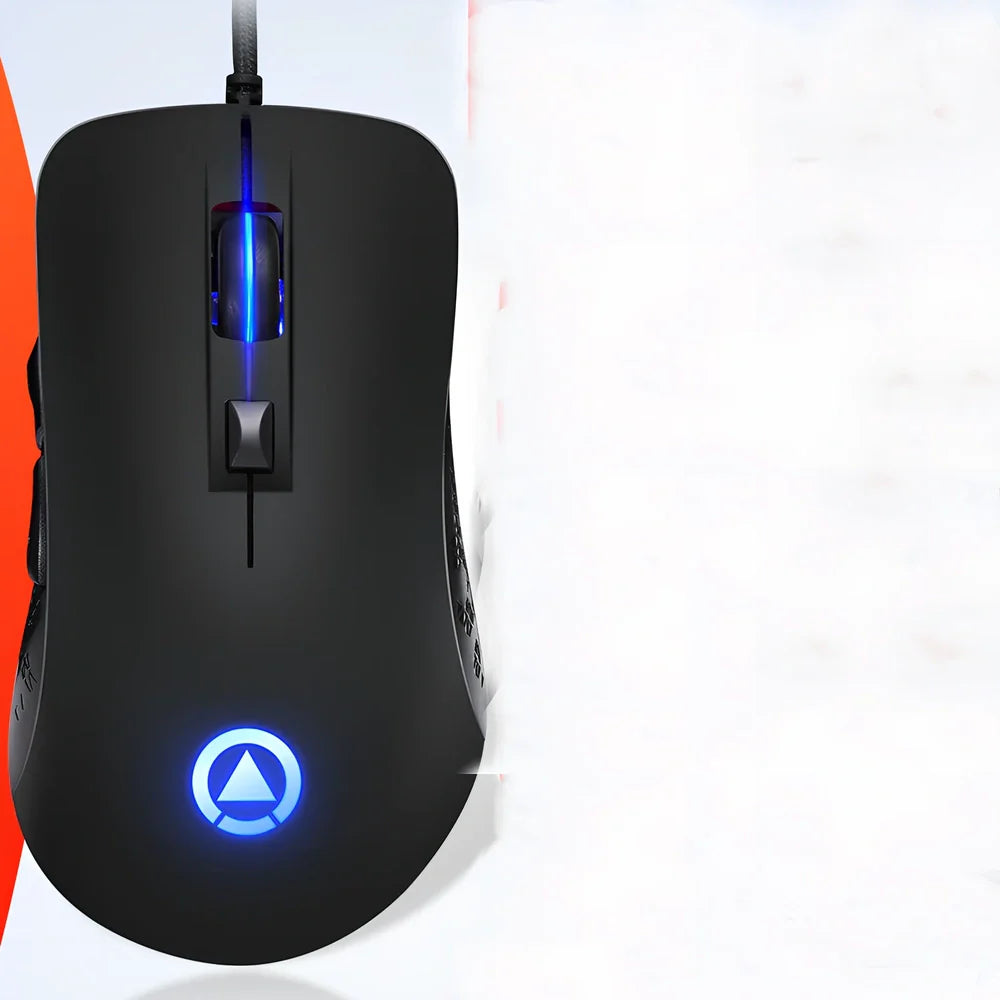 G402 RGB mechanical gaming mouse in matte black with 121mm length, 7 keys, and adjustable 4000 DPI sensor