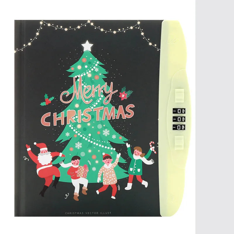 Children's lock diary notebook with combination lock showing colourful cartoon cover designs