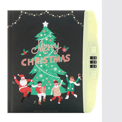 Children's lock diary notebook with combination lock showing colourful cartoon cover designs