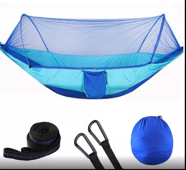 New parachute cloth mosquito net hammock in various colors for outdoor camping