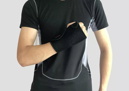 Breathable wrist hand brace for carpal tunnel and sprain support, black, 32*17.5cm