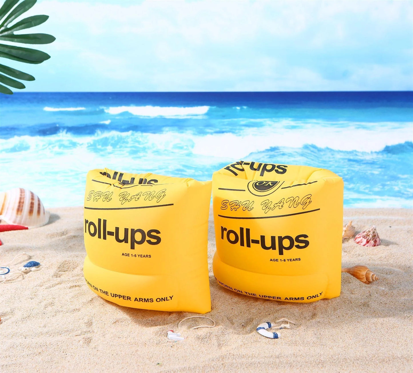 High-density PVC inflatable arm ring for swimming, 24*19cm, available in multiple colors