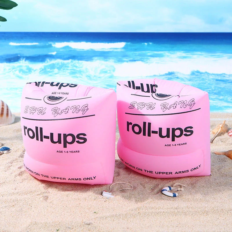 High-density PVC inflatable arm ring for swimming, 24*19cm, available in multiple colors