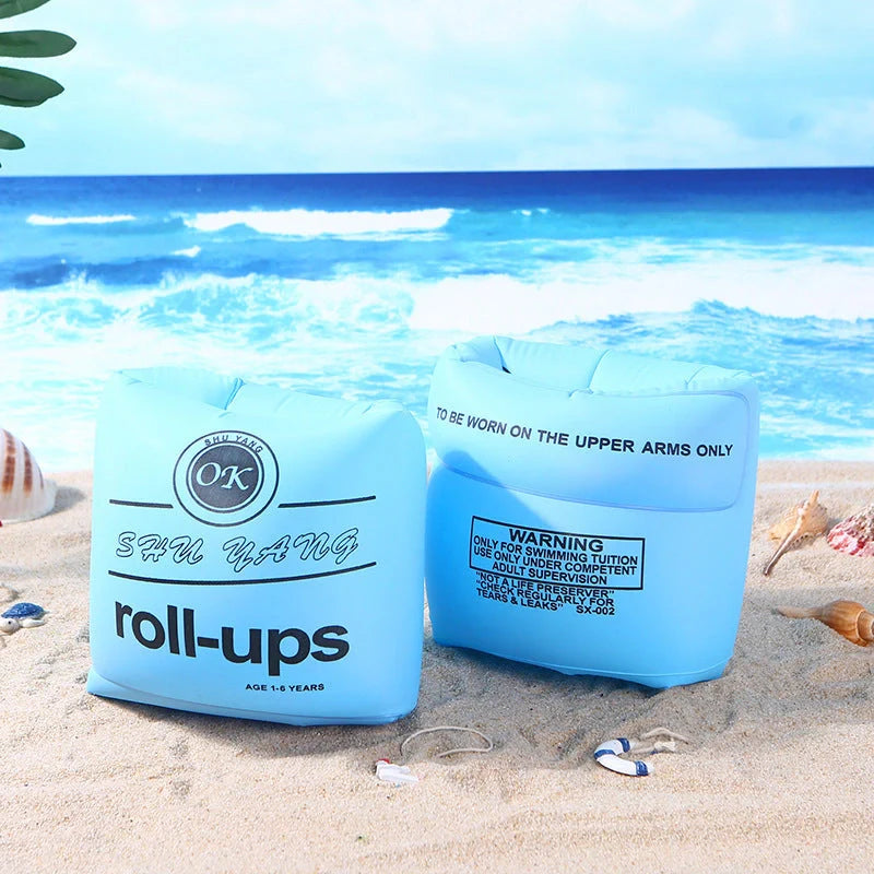 High-density PVC inflatable arm ring for swimming, 24*19cm, available in multiple colors