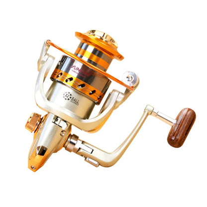 Tackle Factory EF Metal Rocker Fishing Reel with all-metal construction and 10 bearings