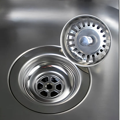 79.3mm stainless steel kitchen sink drainer sealing water umbrella on kitchen counter