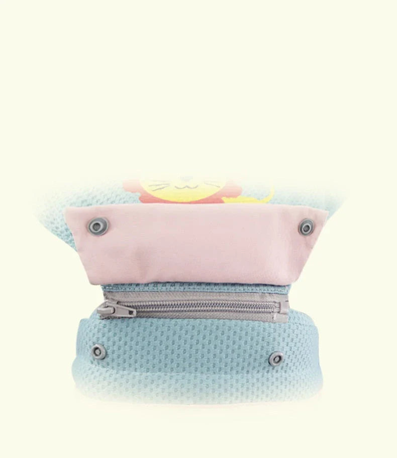 Newborn baby carrier with multiple carrying positions and features for comfort and convenience