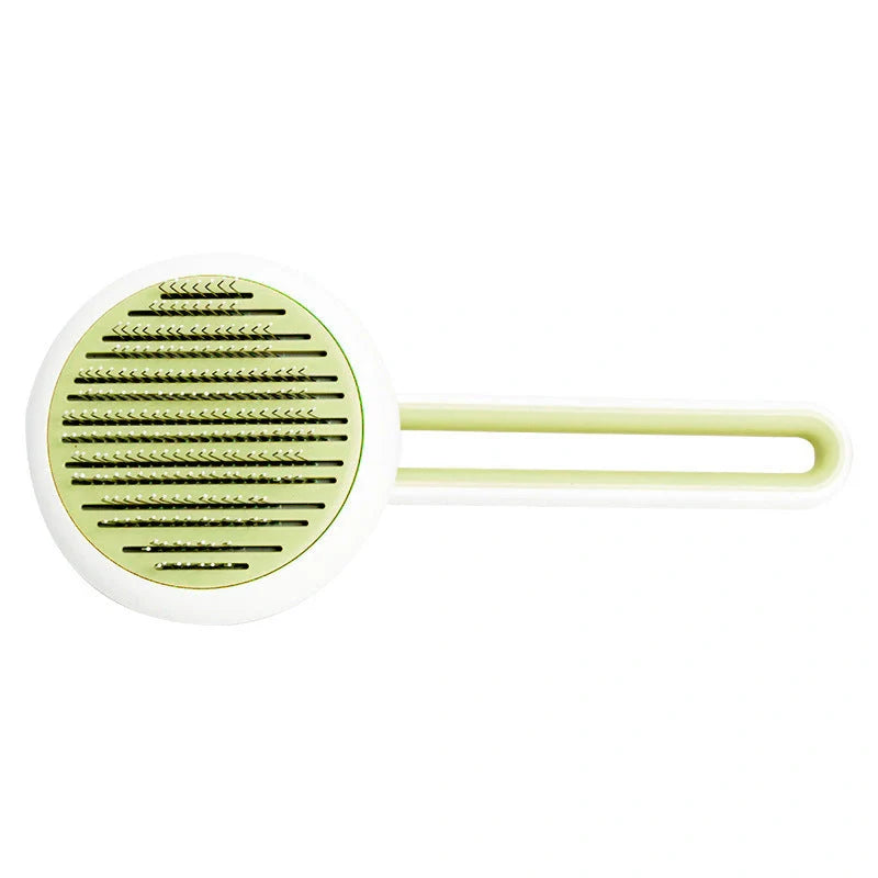 Automatic Massage Pet Grooming Brush with high-density stainless steel teeth
