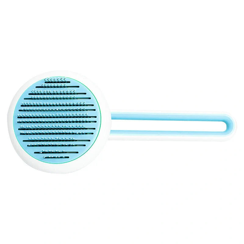 Automatic Massage Pet Grooming Brush with high-density stainless steel teeth