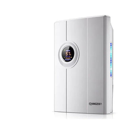 White household dehumidifier with 2.2L water tank and electronic control panel