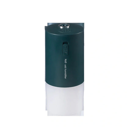 Blue columnar USB desktop humidifier with 1-litre tank and quiet 36dB operation