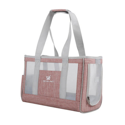 Portable pet carrier backpack for dogs and cats with breathable mesh and durable Oxford cloth