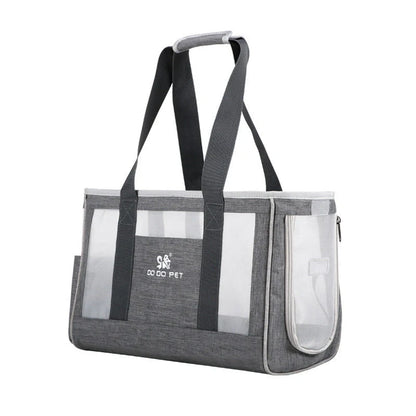 Portable pet carrier backpack for dogs and cats with breathable mesh and durable Oxford cloth