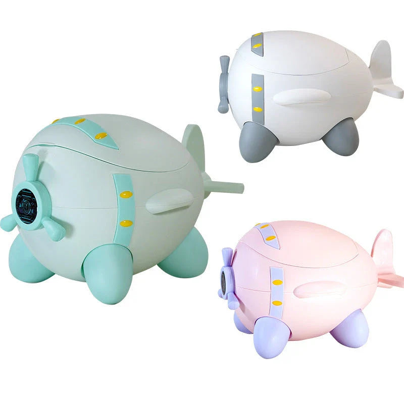 Toddler toilet seat with non-slip surface, soft cushioned pad, and ergonomic backrest for comfortable and safe potty training