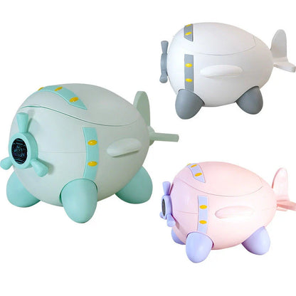 Toddler toilet seat with non-slip surface, soft cushioned pad, and ergonomic backrest for comfortable and safe potty training