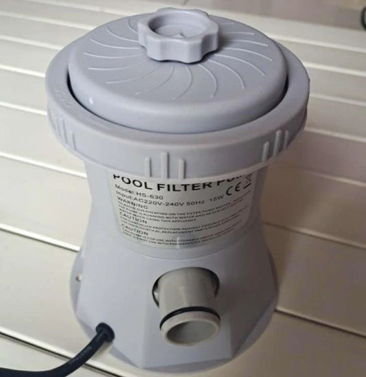 Swimming pool filter pump unit with HEPA filtration system for general purpose pool applications