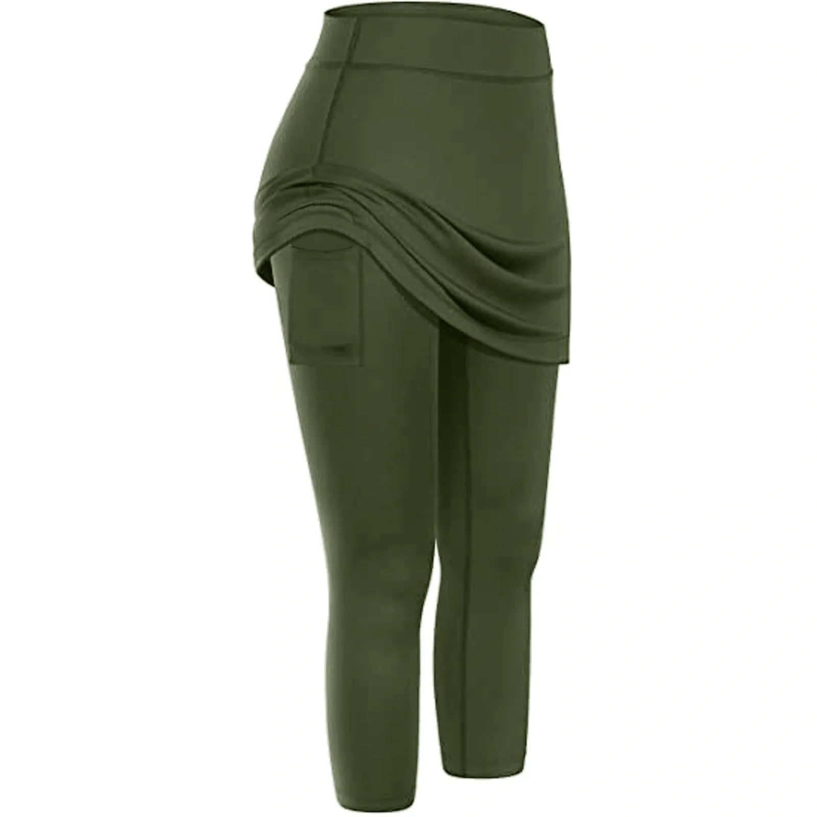 Women's tennis skirted leggings with pockets in various colors