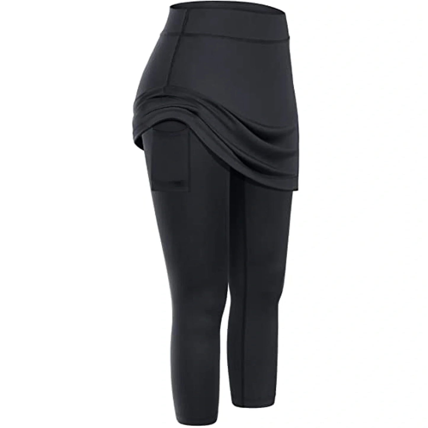 Women's tennis skirted leggings with pockets in various colors
