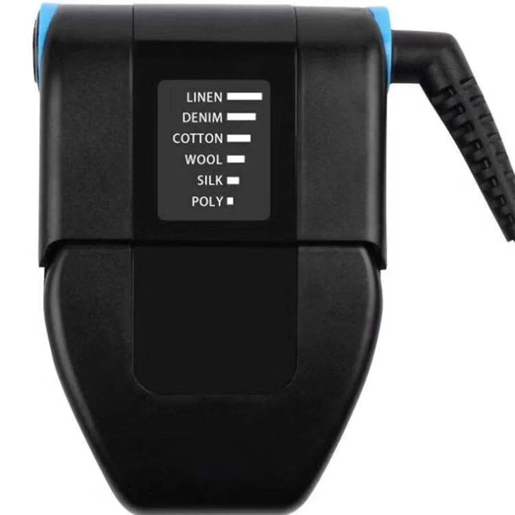 Portable folding electric iron with dual temperature controls for travel garment care
