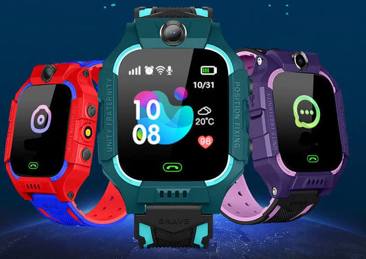 Z6 Q19 children's smart phone watch with 1.44-inch touchscreen in green, purple, or red colour options