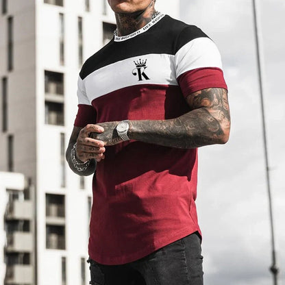 Casual round neck short sleeve digital printing t-shirt in various colors