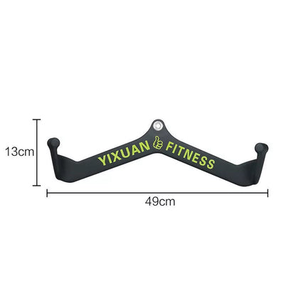 Steel fitness training pole with plastic coated grip for rowing and low pull exercises