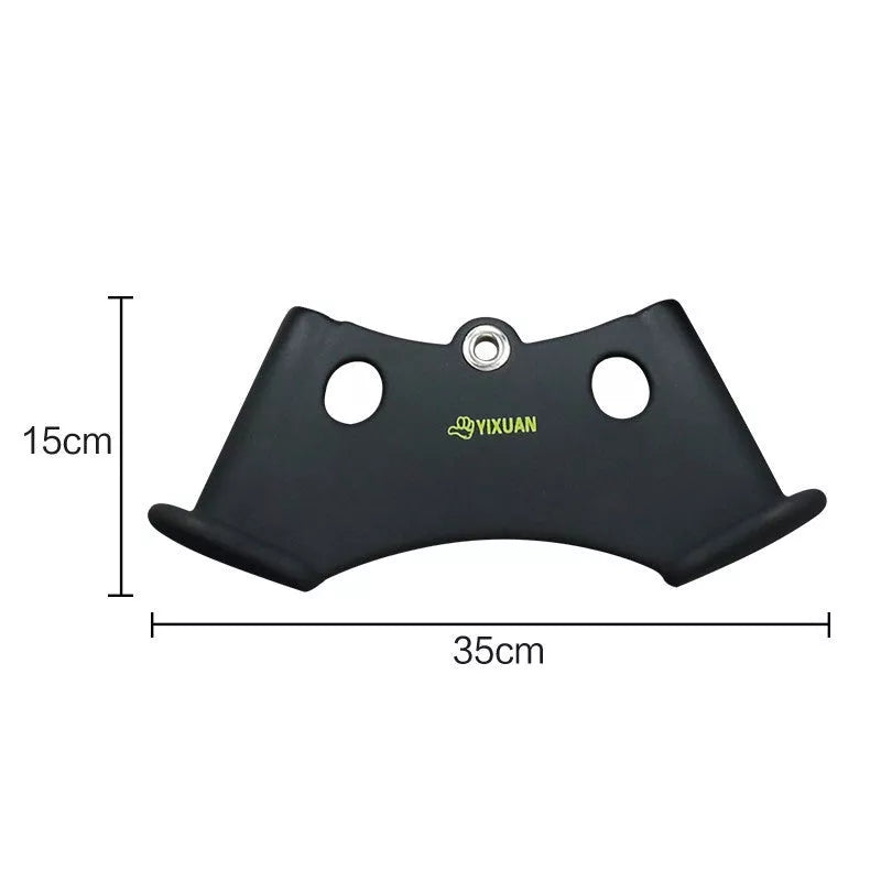 Steel fitness training pole with plastic coated grip for rowing and low pull exercises