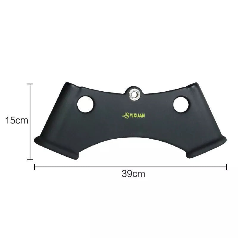 Steel fitness training pole with plastic coated grip for rowing and low pull exercises