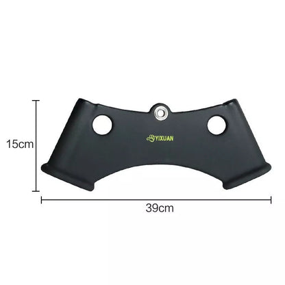 Steel fitness training pole with plastic coated grip for rowing and low pull exercises