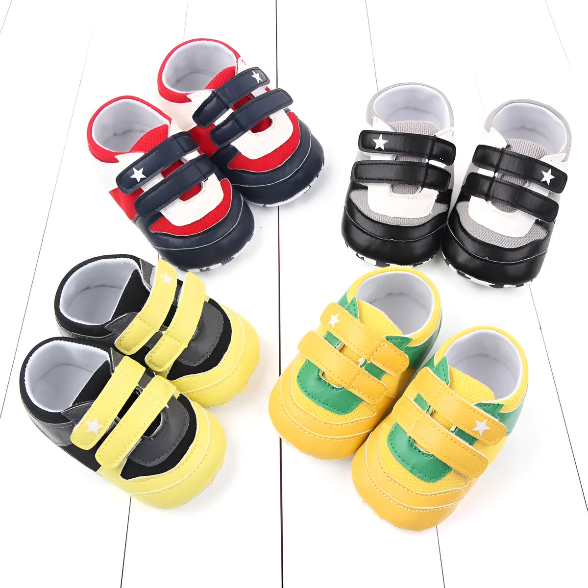 Boys breathable mesh toddler shoes with non-slip sole, sizes 11cm to 13cm