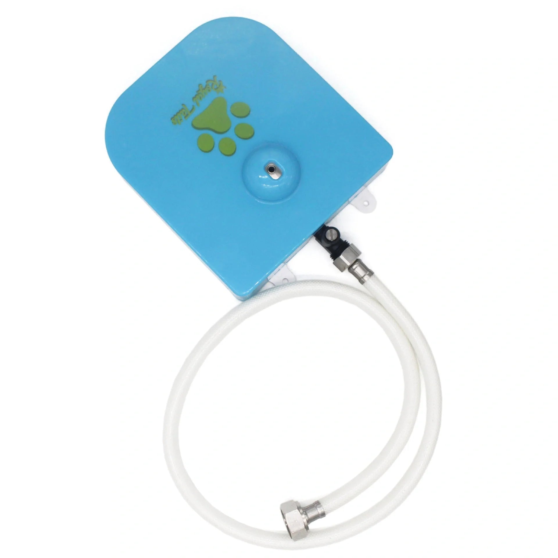 Stainless steel pet water dispenser with paw-activated mechanism