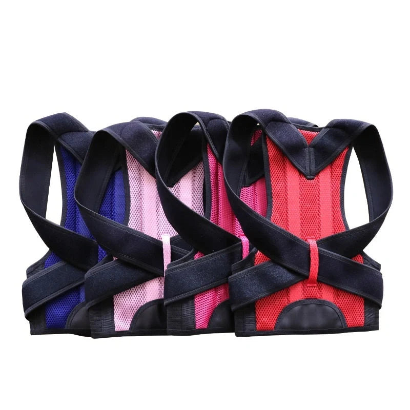 Posture-Perfecting Back Brace for Men and Women - Premium Polyester Fiber Construction, Adjustable Fit, Breathable Support