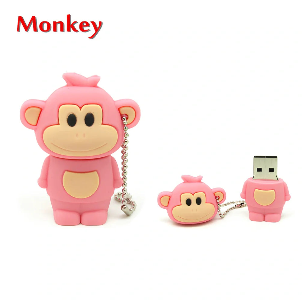 Zodiac animal USB flash drive with Year of the Ox design showing brown colour option