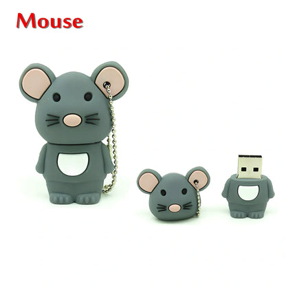 Zodiac animal USB flash drive with Year of the Ox design showing brown colour option