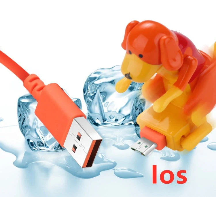 Rogue Dog Data Cable Type C for Android with playful puppy design