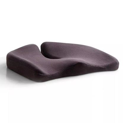 Memory foam seat cushion with non-slip bottom for office and car use